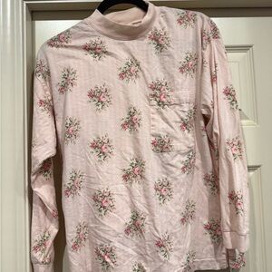 VINTAGE Victoria's Secret Pink Floral Pajama set